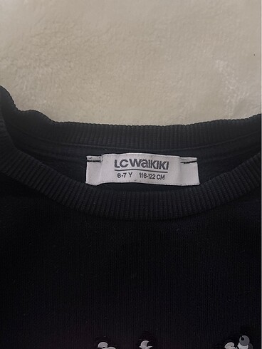 Kız çocuk siyah unicorn sweetshirt - Görsel 2