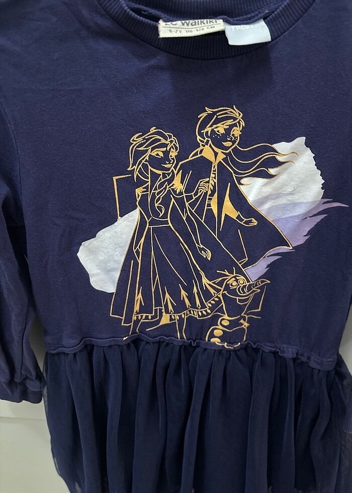 Kız çocuk Elsa elbise - Görsel 4