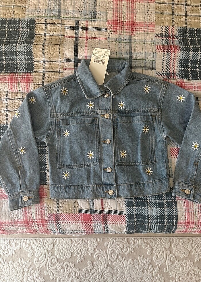 Kız çocuk kot ceket - Görsel 2