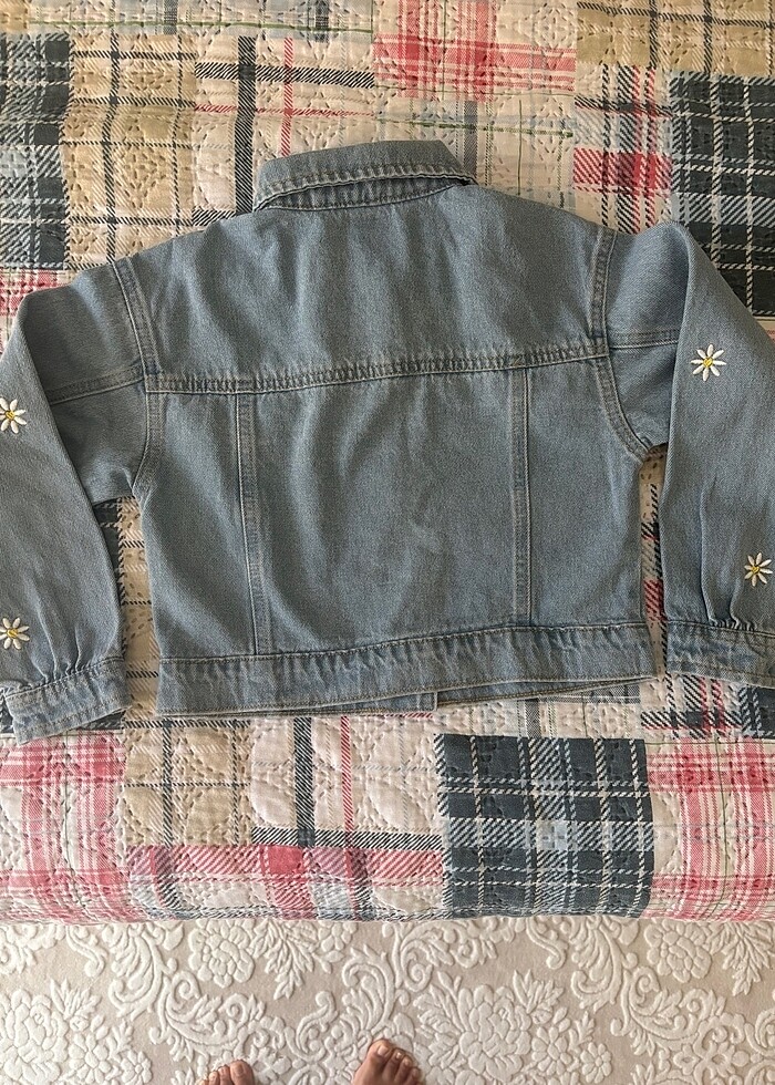 Kız çocuk kot ceket - Görsel 4