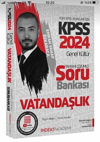 İndeks akademi kpss vatandaşlık soru bankası