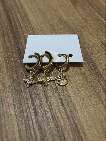 Accessorize Çoklu çelik küpe