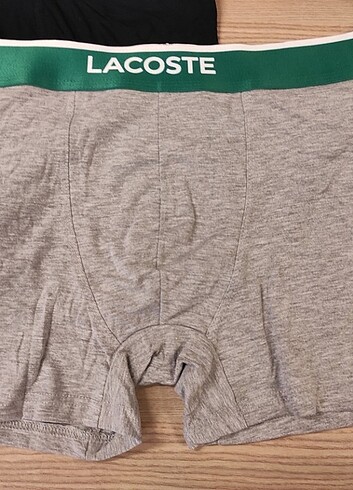 xl Beden siyah Renk Lacoste pamuk kutulu 3lü boxer 