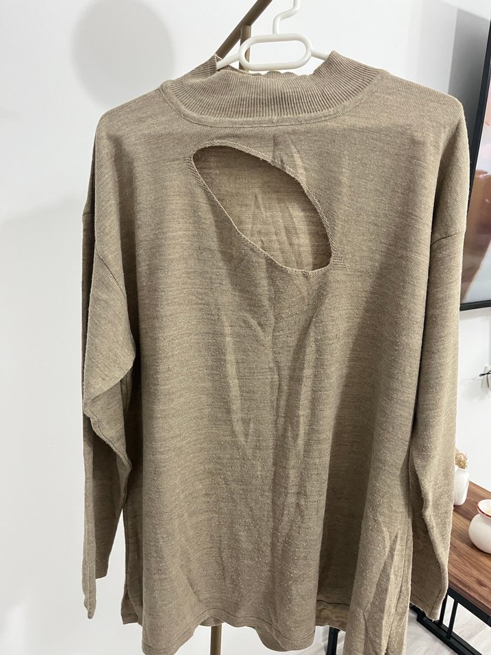 Bej kadın Uzun Kollu  takım - Görsel 2