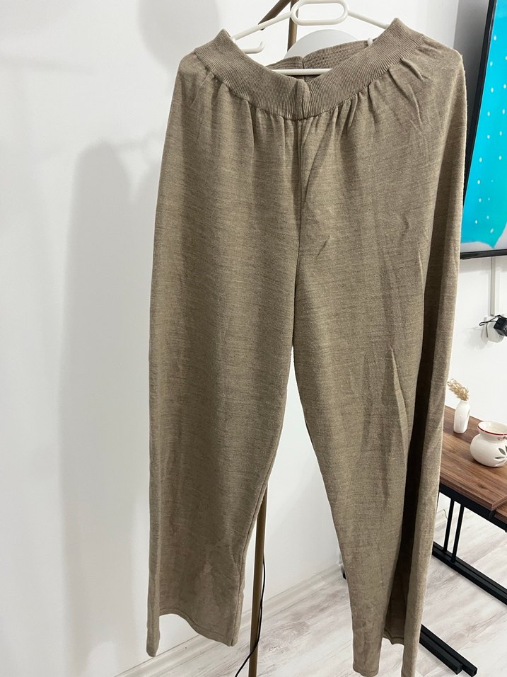 Bej kadın Uzun Kollu  takım - Görsel 5