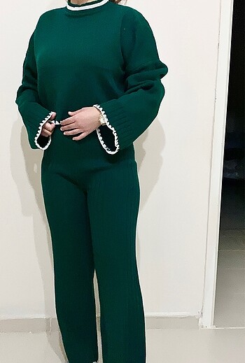 İkili crop triko takım