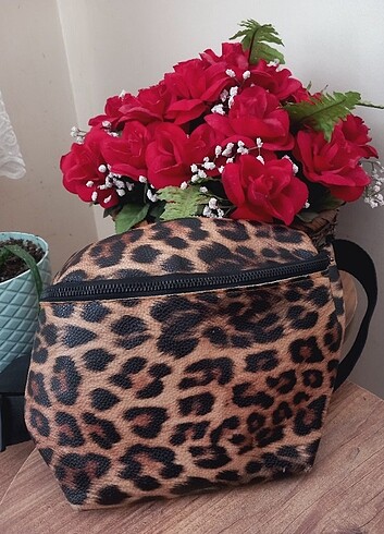 Leopar bel/kol çantası