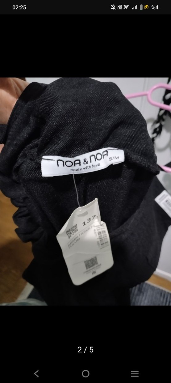 Kadın Siyah Uzun Askılı Tulum - Görsel 2