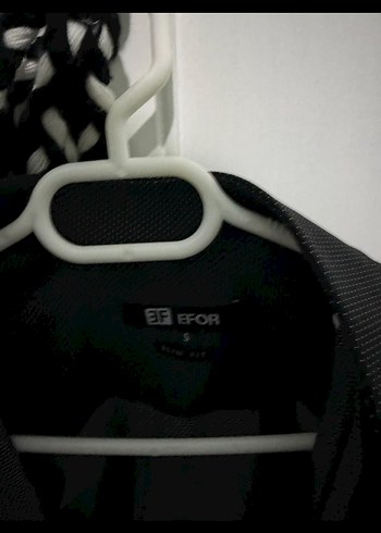 Erkek Siyah ve Gri Kuşaklı Uzun Kollu Gömlek - Görsel 3