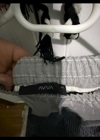 Gri Keten erkek Pantolon, Kemerli, Midi Boy - Görsel 3