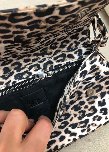 Kahverengi Leopar Desenli Kadın Omuz Çantası - Görsel 5