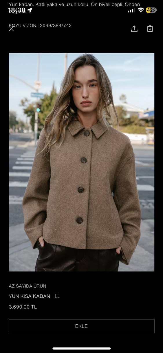 Zara Kadın Ceket - Görsel 2