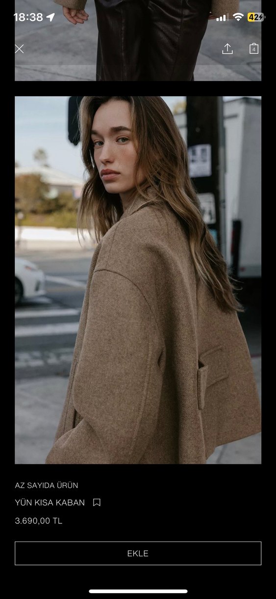 Zara Kadın Ceket - Görsel 4