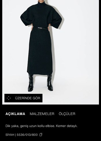 Zara Minimal Siyah Uzun Elbise Siklik Ve Rahatlik Bir Arada