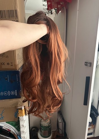 Bakır Drapeli İpek Görünümlü Saç Aksesuarı - Görsel 2