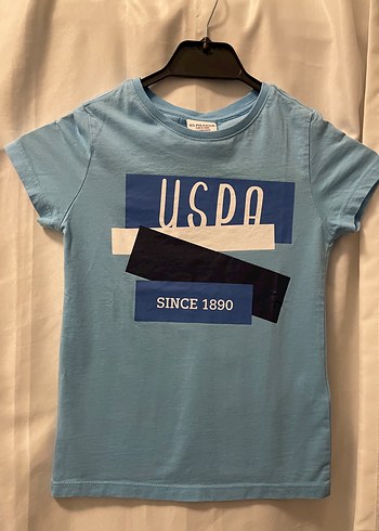 Erkek Mavi Denim Baskılı Tişört