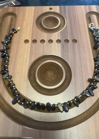 Obsidyen Doğaltaş Bohem Kolye - Görsel 2