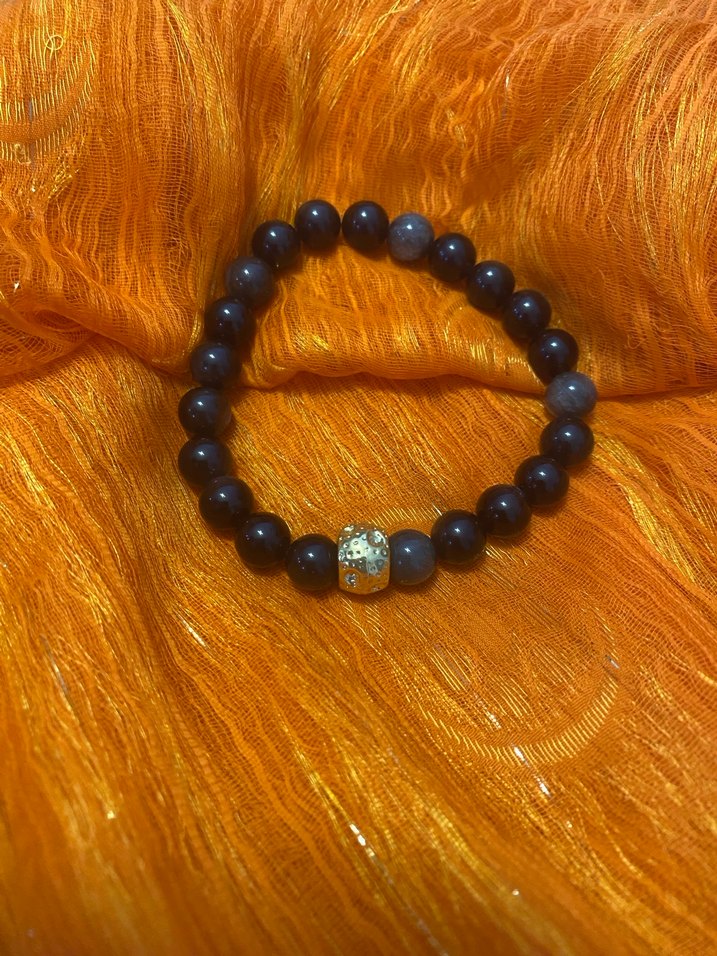 Obsidyen Doğaltaş Bohem Kadın Bileklik - Görsel 2