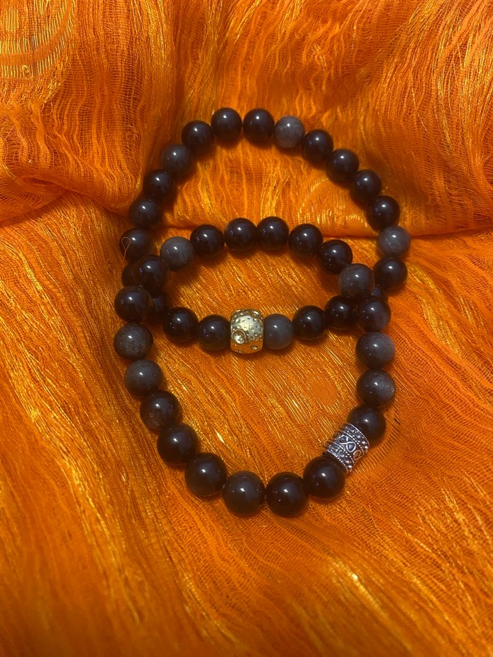 Obsidyen Doğaltaş Bohem Kadın Bileklik - Görsel 5