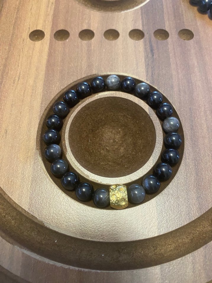 Obsidyen Doğaltaş Bohem Kadın Bileklik - Görsel 4