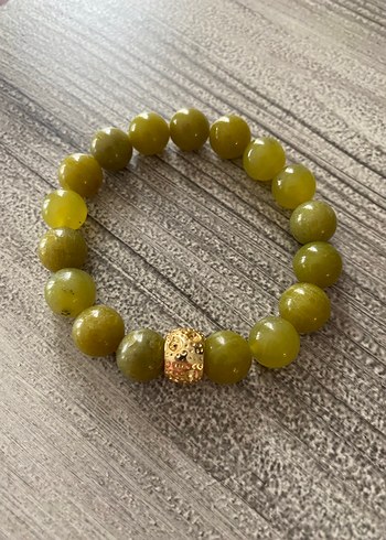 Oliven doğal taş KadınBileklik - Görsel 2