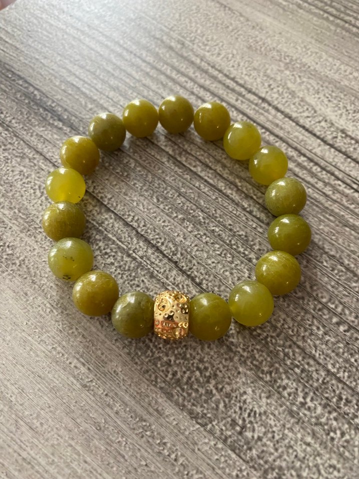 Oliven  doğal taş KadınBileklik - Görsel 2