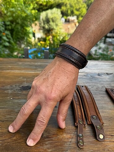 Diğer Handmade deri bileklik