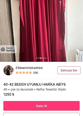 42 Beden Mezuniyet Sadece bir kez giyinmiştir 42 beden
