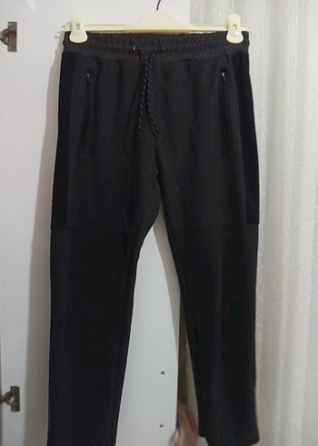 Siyah Fermuarlı Erkek Eşofman Altı - Görsel 4