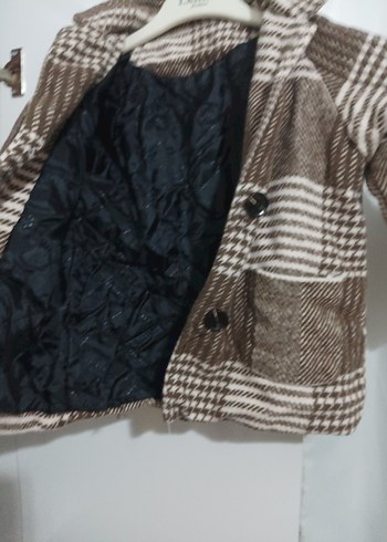 Düğmeli Kahverengi Erkek Çocuk Kaşe Kaban - Görsel 3