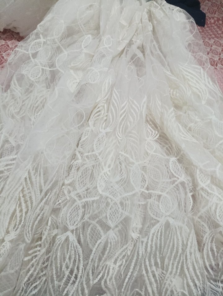 İşlemeli Beyaz Bohem Perde 3 metre boyu 2,5 - Görsel 2