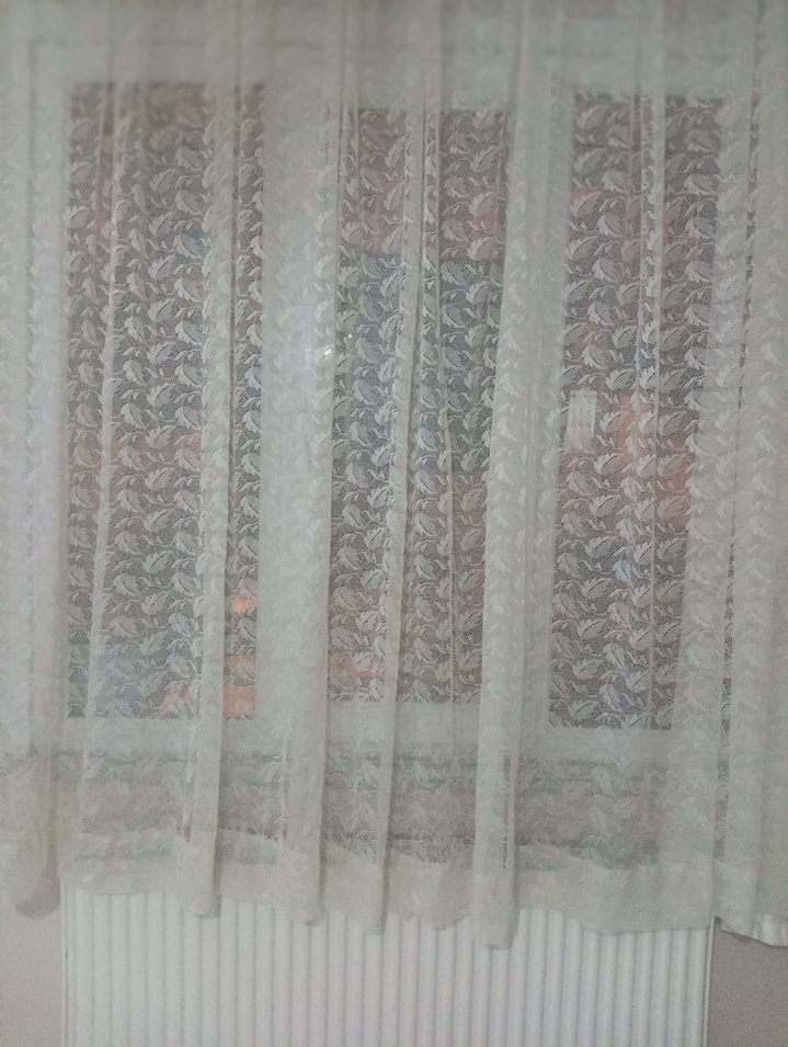 Beyaz Düz Tül Perde - Görsel 3