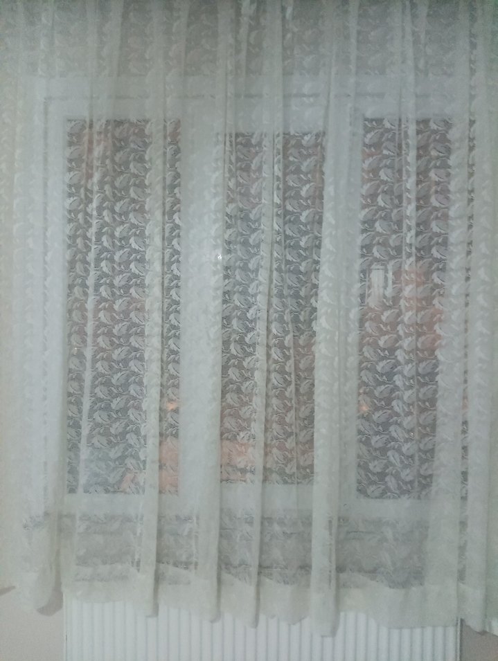 Beyaz Düz Tül Perde - Görsel 2