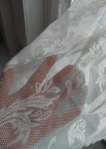 İşlemeli Beyaz Perde - Görsel 5