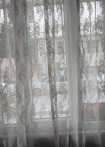 İşlemeli Beyaz Perde - Görsel 2