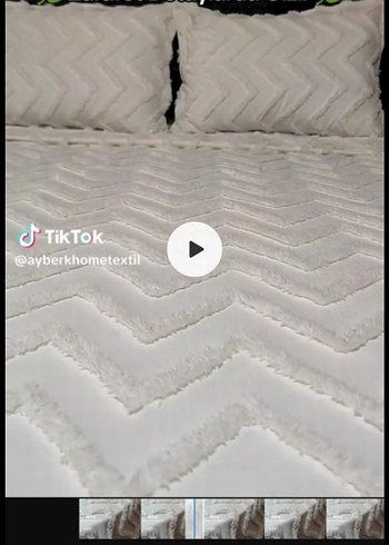 Beyaz Kabartmalı Yatak Örtüsü - Görsel 2