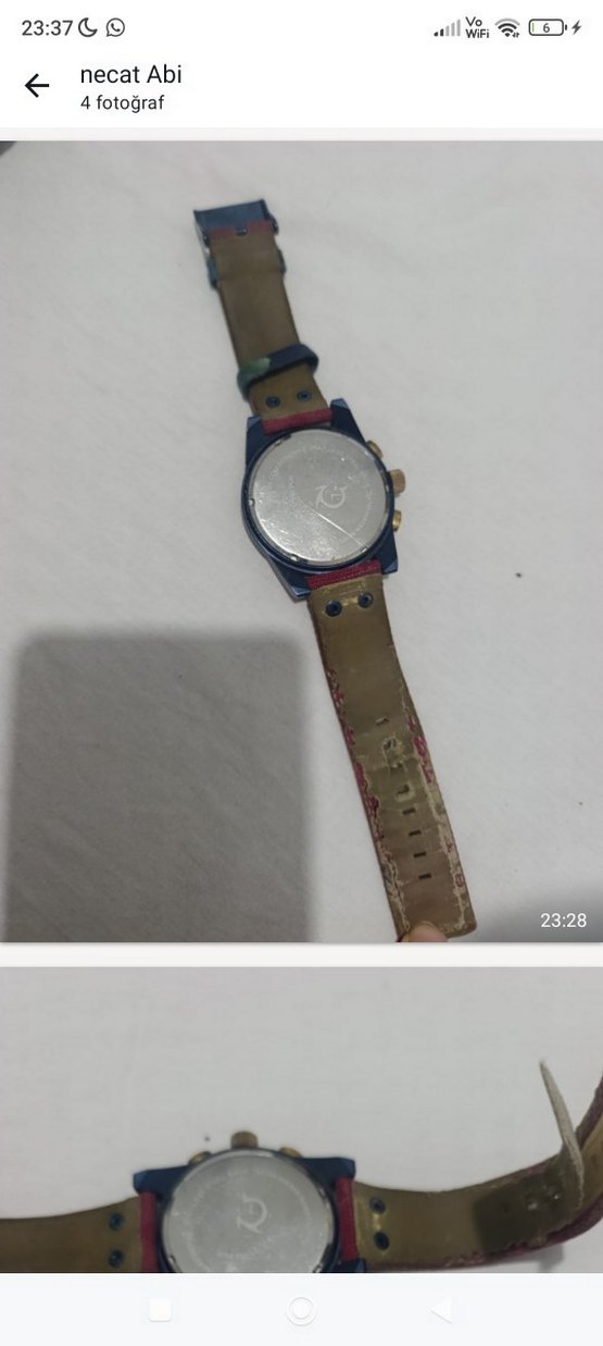 Bordo Kordonlu Erkek Sokak Stili Saati - Görsel 3