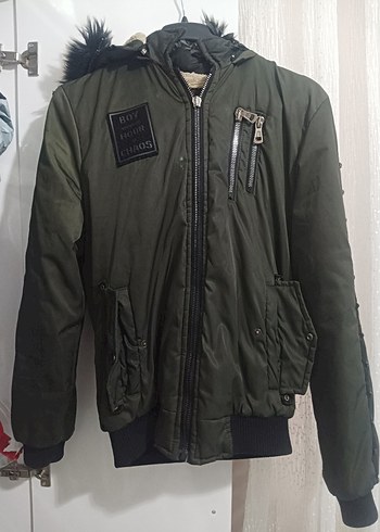 Gri Fermuarlı Erkek Çocuk Mont - Görsel 2