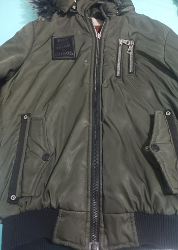 Gri Fermuarlı Erkek Çocuk Mont - Görsel 3