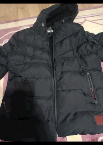 Siyah Kapüşonlu Erkek Streetwear Mont - Görsel 3