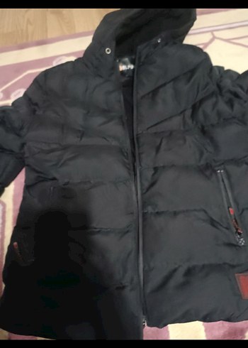 Siyah Kapüşonlu Erkek Streetwear Mont - Görsel 2