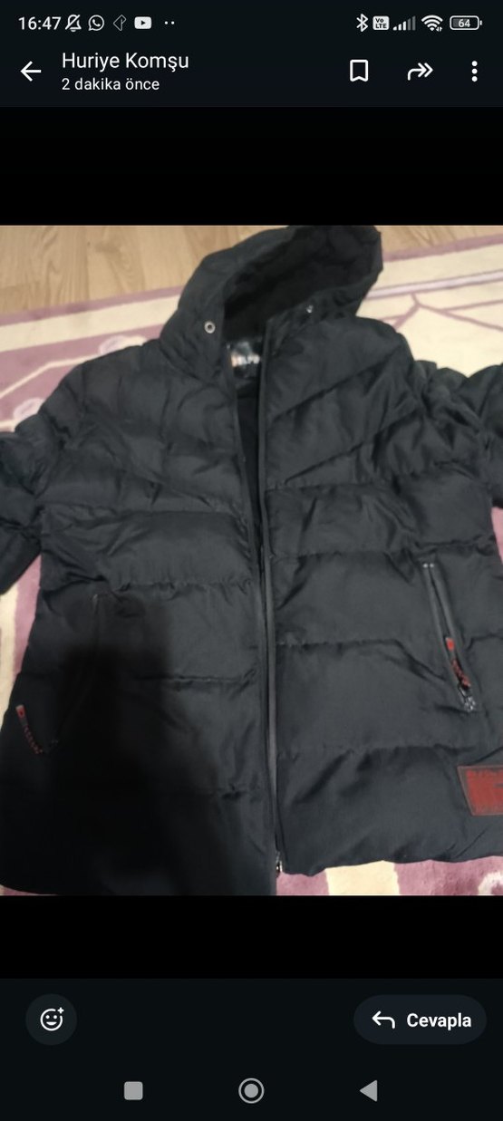 Siyah Kapüşonlu Erkek Streetwear Mont - Görsel 3