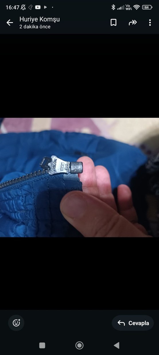 Düğmeli Lacivert Erkek Mont - Görsel 3