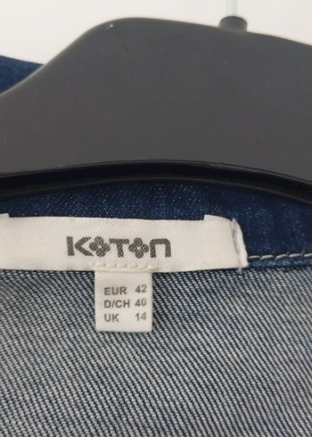 Nakışlı Uzun Kadın Kot Ceket - Görsel 3