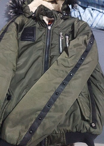 Erkek Gri Fermuarlı Sokak Stili Mont - Görsel 7