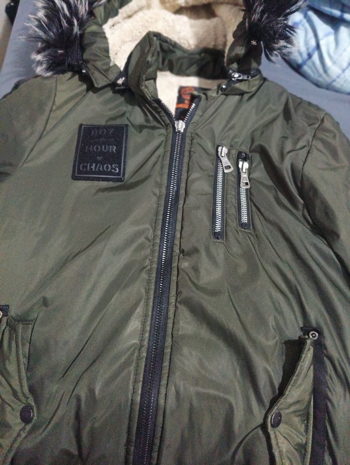 Erkek Gri Fermuarlı Sokak Stili Mont - Görsel 4