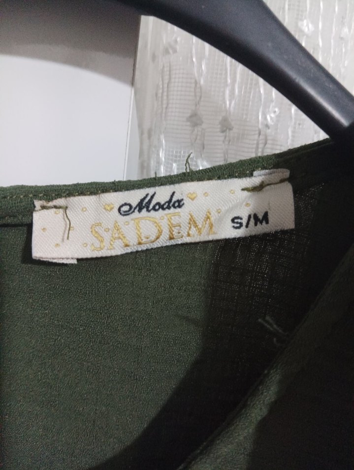 Kemerli Uzun Kol Yeşil Elbise - Görsel 5