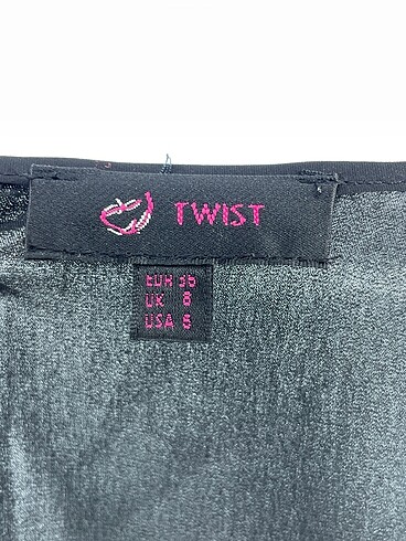 36 Beden siyah Renk Twist Bluz %70 İndirimli.