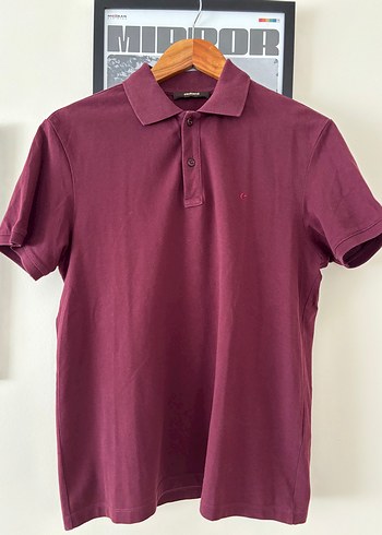 Bordo Erkek Pamuklu Polo Tişört