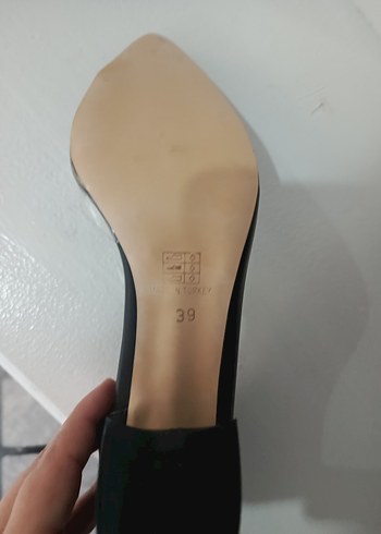 Diğer Siyah Rugan Topuklu Stiletto sıfır